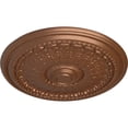 thumbnail image 3 of Ekena Millwork 27"OD x 2 1/2"P Brunswick Ceiling Medallion (Fits Canopies up to 4 1/2"), Hand-Painted Polished Copper, 3 of 5