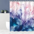 thumbnail image 3 of Marble Shower Curtain, Abstract Shower Curtains, Blue Ombre Shower Curtains Set with 12 Hooks, Decor Waterproof Bathroom Curtain, 72”x72”, 3 of 6
