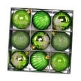 thumbnail image 2 of 9 Piezas Bolas de Navidad Esferas Colgantes Decorativas Irrompibles Orbes Redondos Material Pp Adecuadas para Centro de Mesa Celebración Compromiso Ár verde, 2 of 8