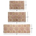thumbnail image 6 of SoHome Cozy Living Turkish Tile Spice Floral Anti-Fatigue Kitchen Mat, Red/Yellow, 20"x36", 6 of 7