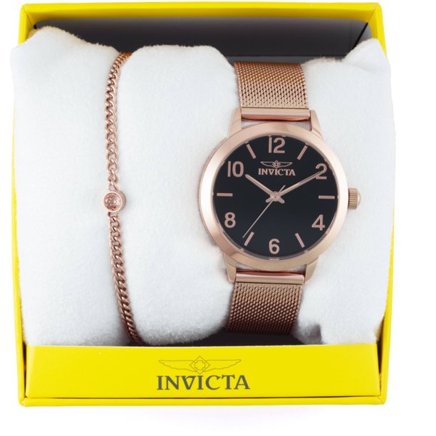 Invicta Women\'s Rose Gold Mesh Watch with Bracelet Invicta Women main image 3