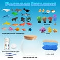 thumbnail image 5 of Ocean Light Up Terrarium Craft Kit for Kids - LED Night Light Birthday Gift for Boys & Girls Ages 4 5 6 7 8-12, Ocean Themed Toys for Kids, 5 of 6