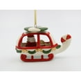 thumbnail image 3 of Ceramic Christmas Santa Helicopter Ornament 5.5in Holiday Gift, 3 of 4