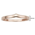 thumbnail image 2 of KoolJewelry 14k Rose Gold 3.25mm Chevron Midi Knuckle Thumb Stackable Ring, 2 of 6
