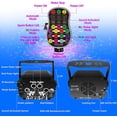 thumbnail image 3 of FNNMNNR Party Lights, RGB Disco Light with Remote Control Dj Lighting, Strobe Lamp Stage Par Light for Home Room Dance Parties Bar Karaoke Xmas Wedding Show Club, 3 of 6