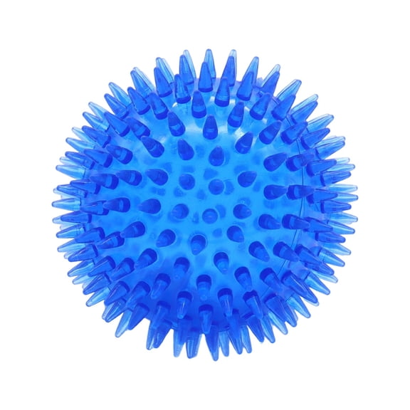 2 Inch Squeaky Dog Toy Balls for Small Medium Dogs, Puppy Chew Toys for Teething, Spiky Balls for Small Dogs, Durable Toys for Teeth Cleaning and Training - Safe, Bpa Free