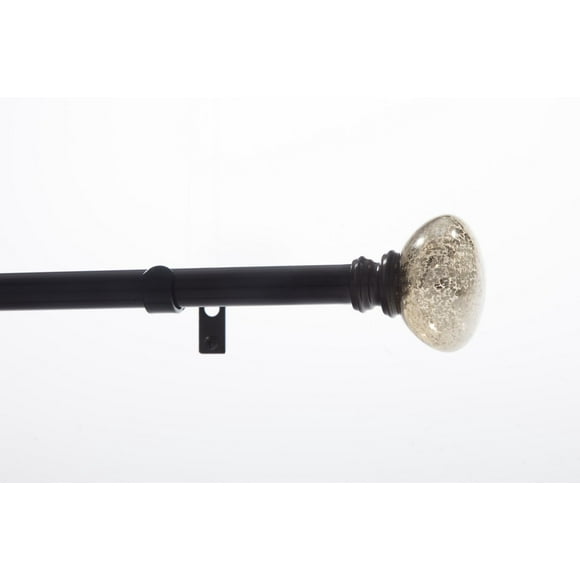 Levolor Curtain Rod in Oil Rubbed Bronze with Glass Finial