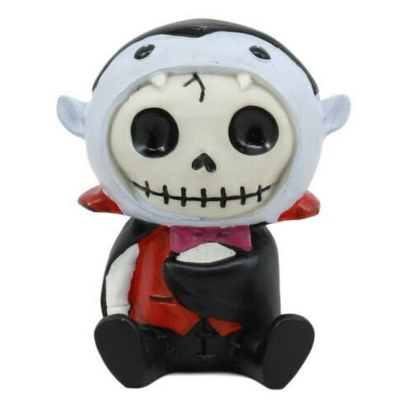 Ebros Furrybones Count Dracula Figurine Small 2.5" Furry Bones Vampire Skelton