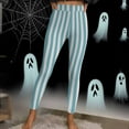 thumbnail image 4 of Mingw Ladies Festival Halloween Leggings Cosplay Costume Skinny Pants Stretchy and Comfortable Yoga Pants,Sky Blue,3XL, 4 of 6