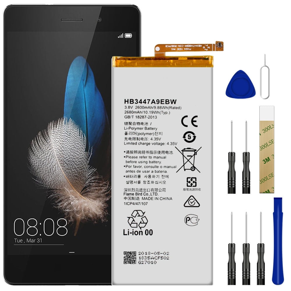 Replacement Battery HB3447A9EBW For Huawei P8 GRA-UL00 GRA-UL10 Tool