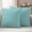 Aqua Mint, variant on Hazy Blue Outdoor Waterproof Pillow Covers, Rustic Farmhouse Solid Color Decorative Square Throw Pillowcase Sofa Cushion Sham for Patio/Couch/Chair, 18"x18" 2 Pack