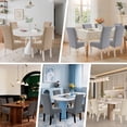 thumbnail image 7 of JIATER Dining Chair Covers Stretch Washable Chair Slipcovers Protector Set of 4,Light Gray, 7 of 7