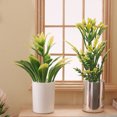 thumbnail image 2 of HEVIRGO Mini Simulation Plantes en Pot Finition Fine d'Exécution Vive Maison de Poupée Accessoire Maison de Poupée Décor Simulation Plantes en Pot pour Enfants, 2 of 10