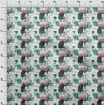 thumbnail image 4 of oneOone Cotton Jersey Green Fabric Tropical Floral Quilting Supplies Print Sewing Fabric By The Yard 58 Inch Wide, 4 of 4