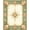 Sage Green Ivory, Pattern 2, variant on ODIKA 2'x3' Washable Accent Rug Pet Friendly, Bedside Mat Vintage Distressed Retro Farmhouse Scroll Border Faded Botanical for Bedroom, Nursery, RV