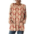 thumbnail image 4 of Women's Casual Long Sleeve Loose Fit Top with Pockets for Everyday Wear, 4 of 5