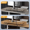 thumbnail image 2 of LazySpin 4 Pack Cord Organizers for Desks, 62.8in Cable Management Under Desk Self Adhesive, Black, 2 of 9