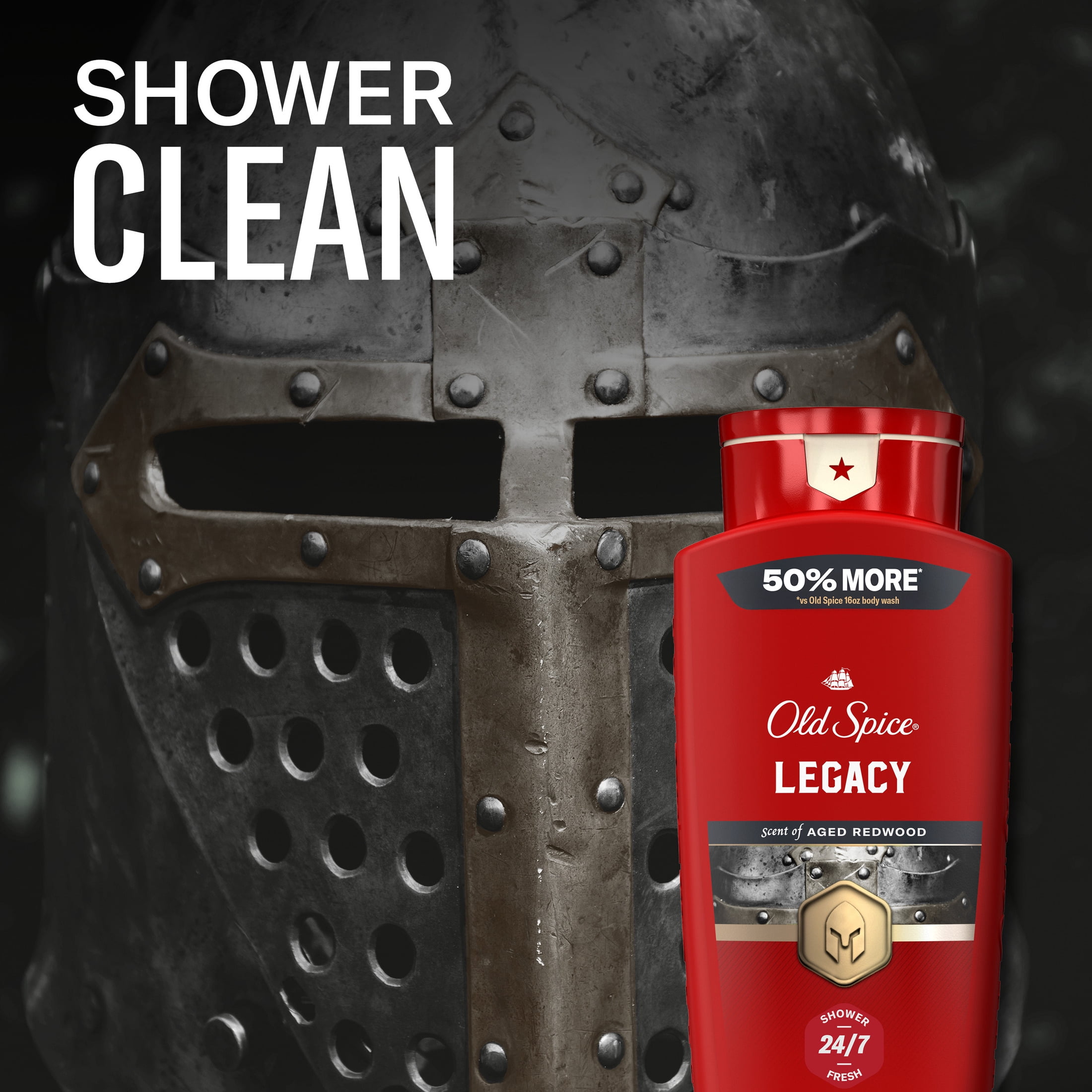 (3 pack) Old Spice Red Collection Body Wash for Men, Legacy Scent, 24oz (709ml)