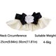 thumbnail image 3 of Collar para perro y gato con lazo, lindo disfraz de gato, collar de encaje para mascotas, accesorios de bandana, collar de bufanda para perros pequeños, para perros pequeños, 3 of 3
