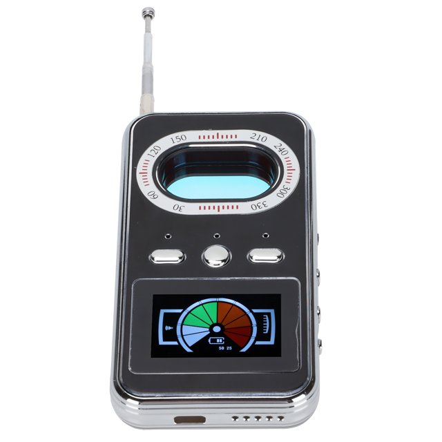 Signal Detector Automatic Anti Spy RF Signal Detector Anti-interference Black For Residences For Hotel Rooms For Business Negotiations For Locker Rooms