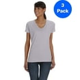 thumbnail image 4 of Fruit of the Loom Womens HD V-Neck T-Shirt L39VR (3 PACK), 4 of 4