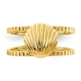 thumbnail image 4 of 14K Yellow Gold Ring Band Toe Sea Shell, Size 5, 4 of 5