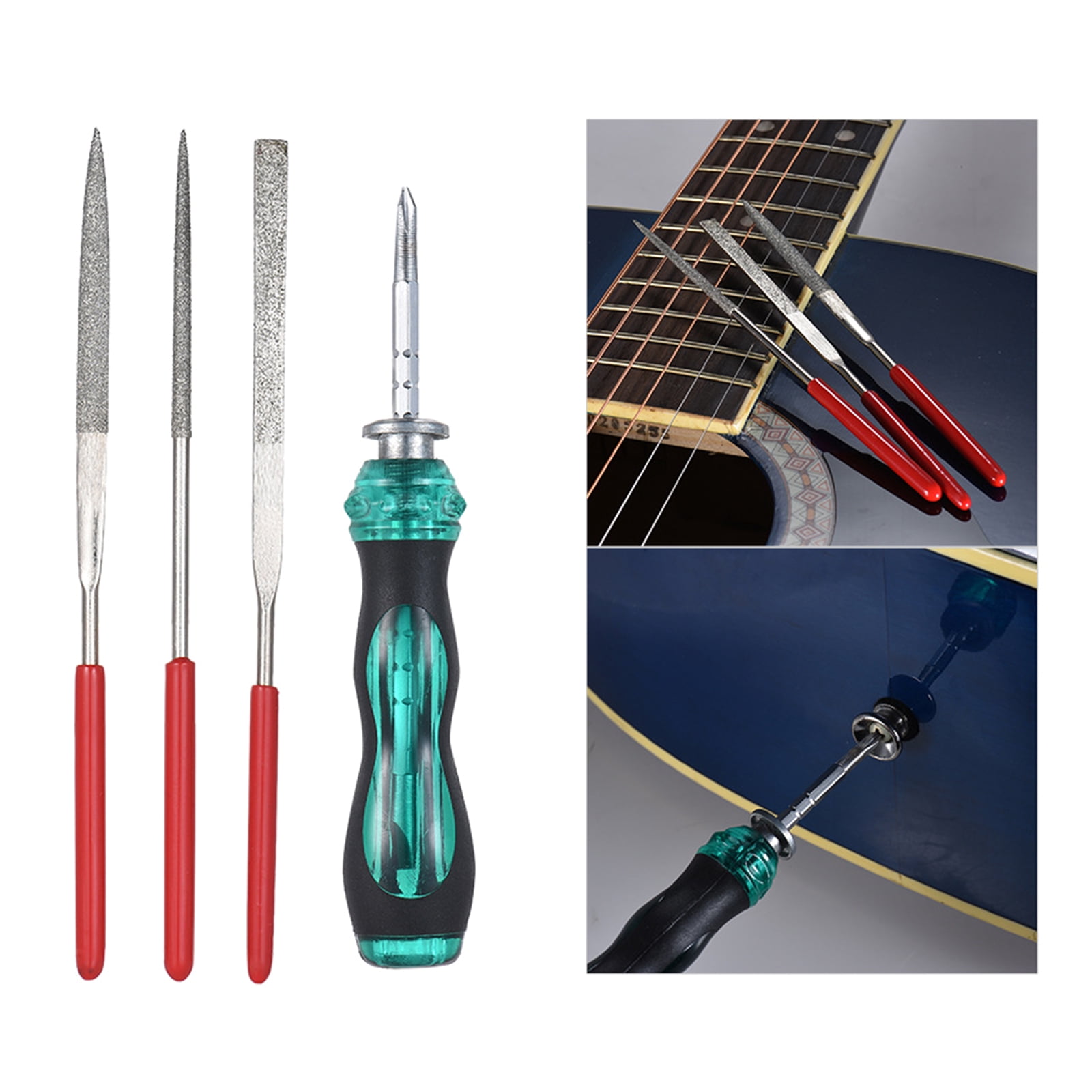 Guitar Tool Kit Repairing Maintenance Tools String Organizer String Action Ruler