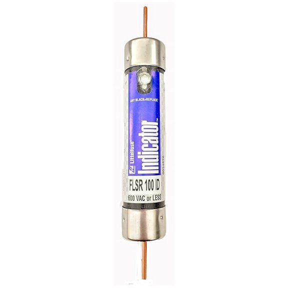 FLSR100.VXID RK5 Fuse 100 Amp 600V Time Delay UL Listed - Indicating Current Limiting Fuse for Motor Control, Street Lighting & Distribution Panels