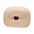 thumbnail image 3 of Xuanheng 3D Silicone Eye Model Eyebrow Line Practice Multipurpose Makeup Practice Aid brown right, 3 of 8
