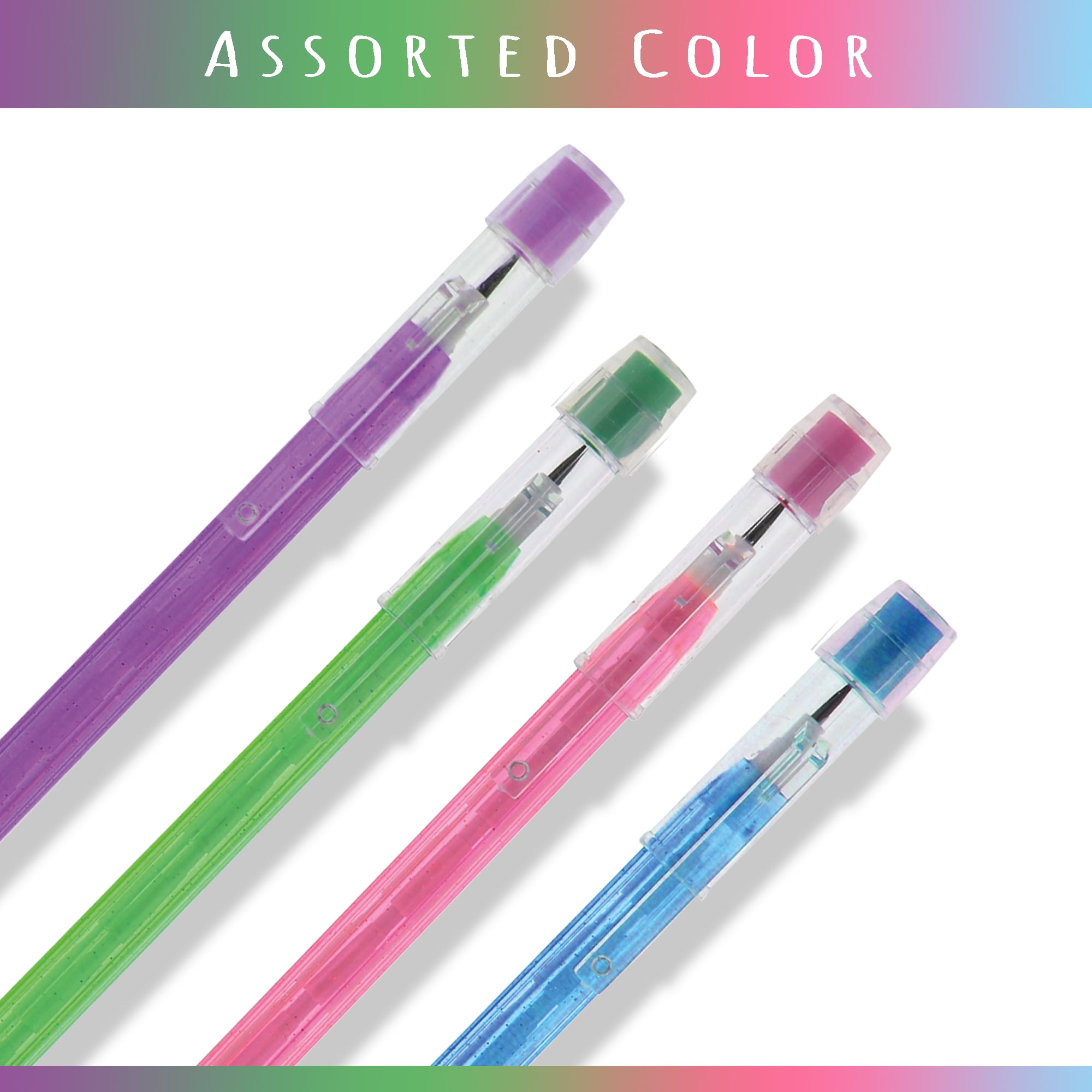 BAZIC Multi Point Pencil Dazzle w/ Latex Free Eraser, (8/Pack), 24-Pack