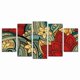 thumbnail image 1 of Cuadro decorativo floral abstracto mandala juego de 5 piezas 150x80 cm ideal para sala comedor oficina o espacio moderno, 1 of 5