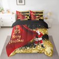 thumbnail image 2 of Homewish Teens Xmas Santa Claus 7-Piece Queen Bedding Set - Golden Stars Christmas, 2 of 8