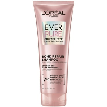 Pack of 2 - Loreal Paris Bonding Shampoo For Color Treated Hair, Strengthens And Repairs Weak Hair Bonds, Sulfate Free & Vegan Hair Care, Everpure, 6.8 Fl Oz Packaging May Vary