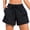 Black, variant on Staron Women's Swim Shorts Casual Beach Swim Trunks High Waisted Drawstring Stretchy Boardshorts with Pockets for Surfing Yoga, Black XL
