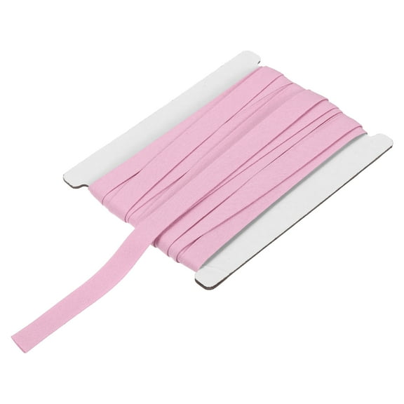 3/8 Inch Double Fold Bias Tape Continuous Bulk Bias Tape Pink 6 Yards