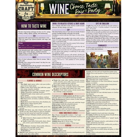 Wine - Choose, Taste, Pair & Party: A Quickstudy Laminated Reference Guide (Other)