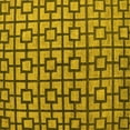 thumbnail image 1 of Ahgly Company Machine Washable Indoor Square Oriental Yellow Modern Area Rugs, 5' Square, 1 of 4