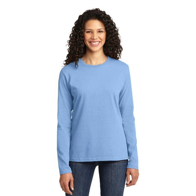 Port & Company Women's Long Sleeve Core Cotton T-Shirt LPC54LS