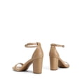 thumbnail image 3 of Sandalias de Tacón Bajo Chunky para Mujer DREAM PAIRS Nude 7.5 cm, 3 of 6