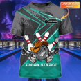 thumbnail image 1 of Camiseta con nombre personalizado para hombre, camisa con estampado 3D de bolos, informal, regalo para jugador de bolos, DW126Adult size XXXL Gao Jinjia LED, 1 of 2