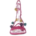 thumbnail image 2 of Womens Nine West Rizzah Lace Up Puff Ball Embellished Sandals - Pink, 2 of 6