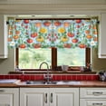 thumbnail image 3 of Yayeee Kitchen Curtains Tier Set of 2 Light Filtering 57"x24" Over Sink Window Panels, Various Tomatoes, 3 of 7