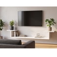 thumbnail image 1 of Repisa Flotante Tv Sala Elegante Minimalista 130 Cm Resistencia Blanco, 1 of 6