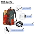 thumbnail image 4 of Naloa Rusty Rocket Launch Canvas Backpack for Men Women Rucksack Casual Travel Daypack College Tote Satchel Bookbag for Teens-Medium, 4 of 7