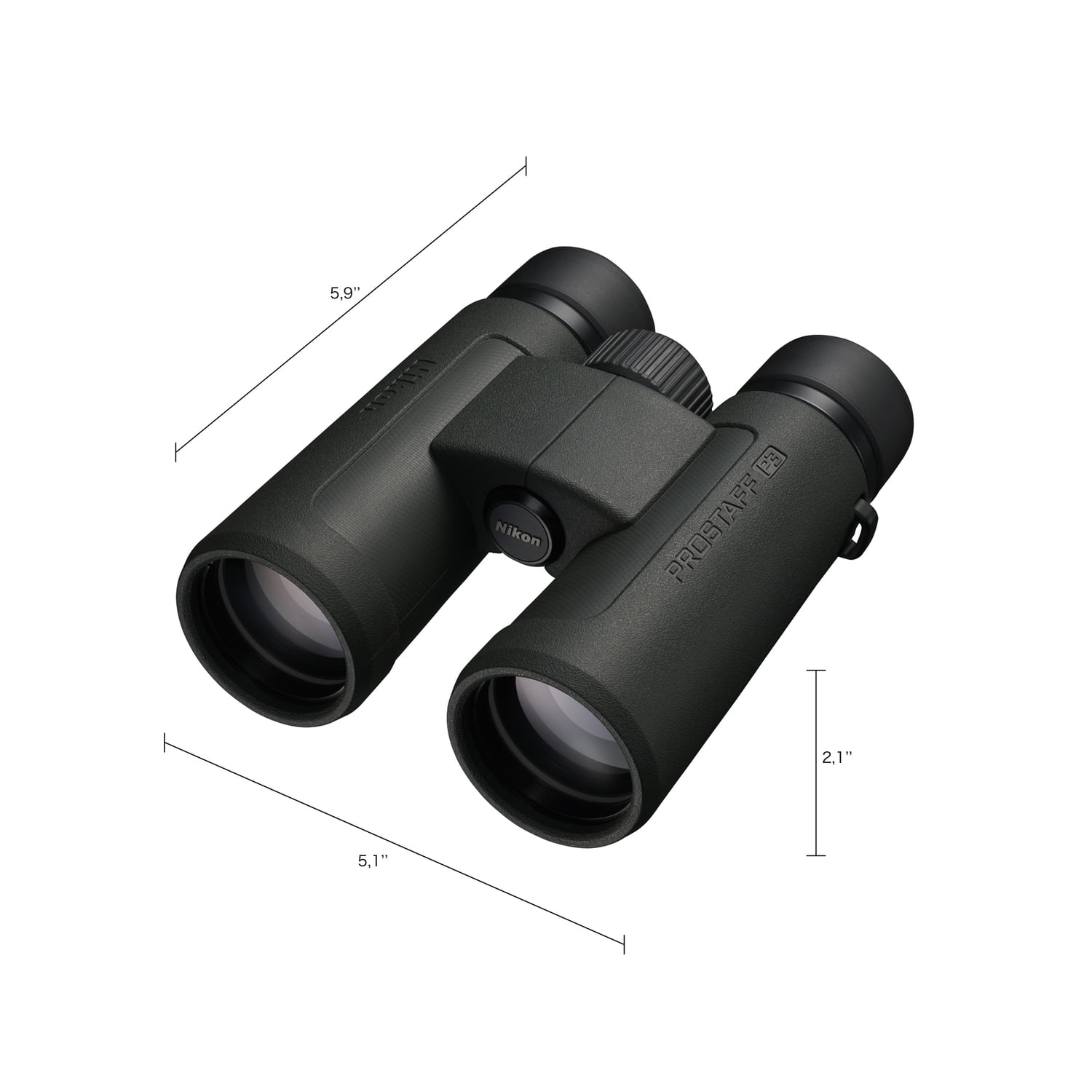 (2 pack) Nikon PROSTAFF P3 10x 42-mm Binoculars with Neck Strap, Case, and Caps, 16777