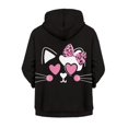 thumbnail image 2 of chaqlin Cartoon Cat Hoodies for Girls 14-16 Y2K Zip up Hooded Sweartshirt Kids Hoodie Jacket Casual Long Sleeve Sports Outerwear with Pocket, 2 of 7