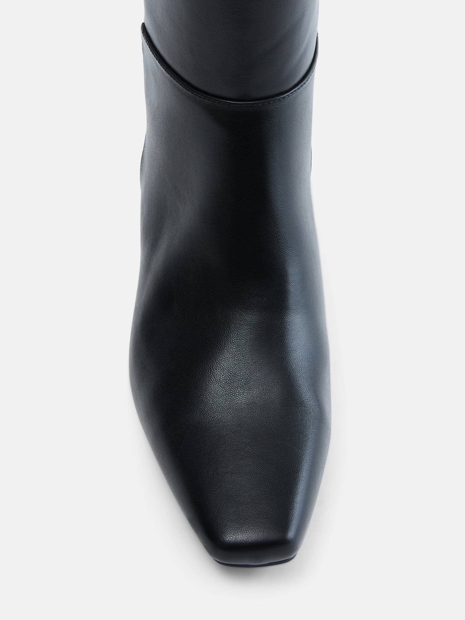 Scoop Women’s Two Tone Kitten Heel Knee High Boots, Wide Width Available