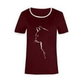 thumbnail image 3 of Honeeladyy Women's New Fashion Cat Print Casual Short Sleeve Top T-shirt t-shirts womens, 3 of 5
