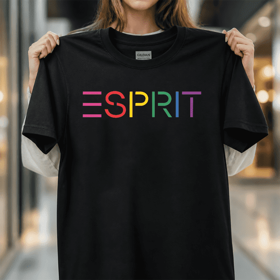 Esprit Vintage 1980s Design Daily Sport Vacation Unisex T-Shirt,S- 5XL