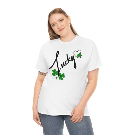 Lucky St Patricks Day Shirt - Clover Shamrock St Patty - Saint Patrick Tee Gift
